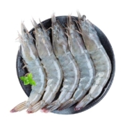 国联超大号白虾2kg*1盒(净重1400g)40-55只国产基围海虾白对虾