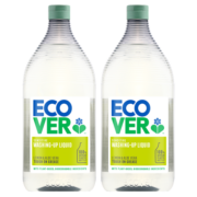 ECOVER洗洁精 柠檬芦荟配方 950ml*2 原装进口 植物提取无残留 清洗果蔬