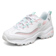斯凯奇（Skechers）糖果熊丨秋冬冰淇淋鞋透气运动鞋休闲鞋糖果女鞋老爹鞋  66666295-WLPK 白色/浅粉红色 37.5