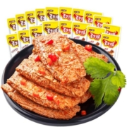 盐津铺子手撕素肉素牛排追剧小零食素肉豆制品小吃豆干零食小包装