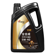 龙润润滑油长跑系列 全合成汽油机油润滑油 5W-40 SN级 4L 汽车保养