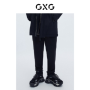 29日20点：GXG男装 小刺绣休闲长裤 黑色
