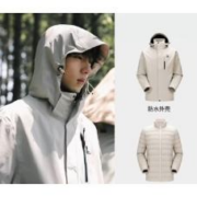 CAMEL 骆驼 冲锋衣男鹅绒内胆三合一可拆卸户外防风防水旅游外套登山服装 7D12267534