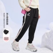 Deesha 笛莎 女童冬季长裤儿童保暖中大童宽松裤子