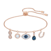 施华洛世奇（SWAROVSKI）【圣诞礼物】施华洛世奇恶魔之眼 SWAROVSKI SYMBOL  手链 镀玫瑰金色 5497668