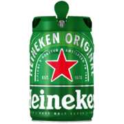 再降价：喜力（Heineken）啤酒铁金刚5L桶装 *2件＋赠150ml*24听