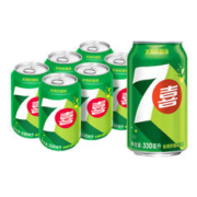 限山东、概率券、plus：百事可乐7喜 七喜7up 柠檬味 碳酸饮料 330ml*6听*7件