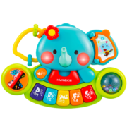 汇乐玩具（HUILE TOYS）萌象电子琴婴幼儿童启蒙早教音乐男女孩宝宝玩具 小萌象绿色