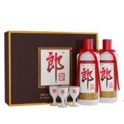 郎牌郎酒双瓶礼盒 53度酱香型500ml*2瓶*2盒 +赠小红花100ml