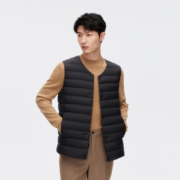 聚划算：波司登 男士短款圆领 羽绒服马甲