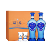YANGHE 洋河 海之蓝 蓝色经典 52%vol 浓香型白酒 480ml*2瓶 礼盒装