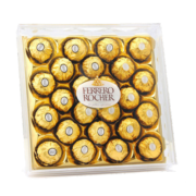 费列罗（FERRERO）榛果威化糖果牛奶巧克力24粒装婚庆喜糖伴手礼休闲食品300g