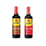 京喜特价:海天生抽酱油500ml+老抽酱油500ml2瓶组合装