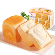 PLUS会员、需首购、弹出券：百草味 纯奶魔方面包 480g