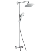 20点截止、PLUS会员：hansgrohe 汉斯格雅 26777007 双飞雨240超大顶喷恒温花洒套装