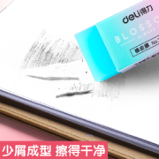 88VIP：deli 得力 果冻橡皮擦儿童无屑卡通可爱透明2b橡皮2块