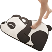 大江科技绒浴室地垫吸水防滑速干40x60cm 迷你熊猫