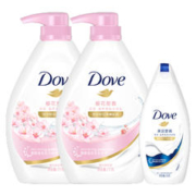 88VIP会员：Dove 多芬 樱花甜香滋养美肤沐浴乳沐浴露1KGx2+190ml 家庭装 1件装