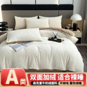 AIDLI A类双面加厚保暖雕花牛奶绒四件套 200*230cm 7.8斤