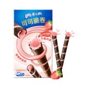 plus会员、概率劵：奥利奥 巧脆卷 夹心饼干 草莓口味 55g*5件