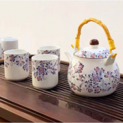 概率券：Cheng’S 精美陶瓷茶壶套装养生五件套 2色