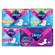 薇尔 Libresse 卫生巾超薄防漏日夜组合 46片（送 得宝抽纸4包）