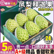 三萌果蔬 凤梨牛奶释迦果 3斤 中果【单果150-250g】