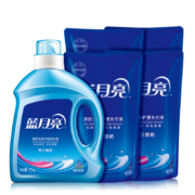 京东百亿补贴:蓝月亮 亮白洗衣液 薰衣草香1.95kg*1瓶+500g*4袋 洁净去污 护衣护色