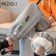 MIZIQI 米子旗 女士加绒运动休闲裤 333A+K316