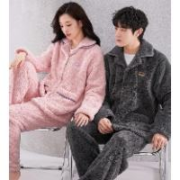 芬腾  男女同款珊瑚绒家居服套装