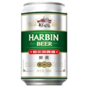 限地区、PLUS会员、概率券：HARBIN哈尔滨啤酒 清冽醇爽 330ml*24听