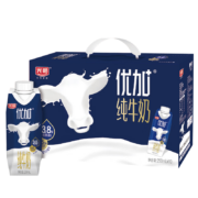 再降价、plus会员、概率券：光明 优加梦幻盖纯牛奶250ml*10盒（3.8g乳蛋白/100ml）礼盒装