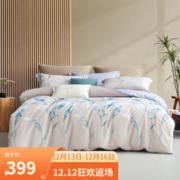 MENDALE 梦洁家纺 秋冬加厚双面磨毛四件套裸眠亲肤纯棉保暖被套 梦千寻