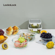 LOCK&LOCK LBG445STS 玻璃保鲜盒 1L 长方形