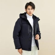 GIORDANO 佐丹奴 90%鹅绒轻奢男式连帽羽绒服