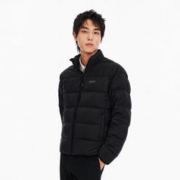 JACK&JONES 杰克琼斯 冬季潮流宽松鹅绒防泼水外套羽绒服 黑色-E40