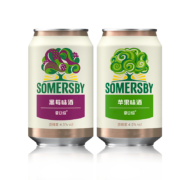 夏日纷Somersby果味酒330ml*2罐装(2罐黑莓/2罐苹果/2罐百香果香橙随机)