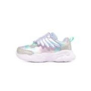 PLUS会员：SKECHERS 斯凯奇 GIRLS系列 女童休闲运动鞋 302209N-SMLT 银色/多彩色 23码
