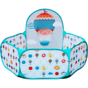 费雪(Fisher-Price)海洋球池 布制投篮儿童海洋球池 球池围栏（配25个海洋玩具球）F0316生日礼物礼品送宝宝