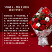 花点时间（Reflower）诺贝松圣诞树鲜切枝绿植盆栽室内圣诞节礼物装饰品送女友-星 圣诞定制花束【好事花生】25日收