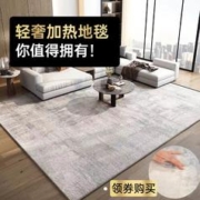 洛克云 分体式石墨烯地暖垫家用客厅可拆洗加热地垫地热垫电热垫电热地毯