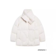 LI-NING 李宁 女士长款连帽羽绒服 AYMS418