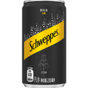 可口可乐（Coca-Cola） 怡泉Schweppes无糖零卡苏打水汽水饮料整箱装 原味200ml*12罐*2件