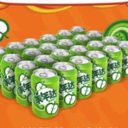 MIRINARA 美年达 百事可乐 美年达 Mirinda 青苹果 汽水 碳酸饮料 330ml*24听 百事出品