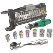 维拉（WERA）德国迷你棘轮扳手套装ToolCheck进口快速双向螺丝刀批头套筒工具 ToolCheck公制39件05056490001