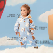 aqpa 爱帕婴儿衣服连体衣秋冬装保暖双面绒加厚宝宝哈衣爬服萌外出