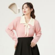 茵曼 胖妹妹百搭显瘦针织衫