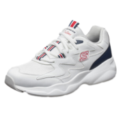 斯凯奇丨Skechers情侣厚底增高老爹鞋撞色小白鞋女子缓震休闲运动鞋男