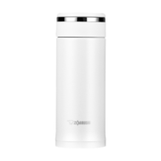 象印(ZOJIRUSHI)保温杯轻巧直身不锈钢360ml白色 户外便携男女学生防漏水杯车载杯子日本进口SM-JF36-WA