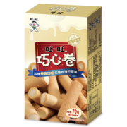 PLUS会员、概率劵：旺旺 巧心卷 香草味 70g *2件